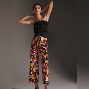 Anthropologie The Colette Cropped Wide Leg Pants size 32